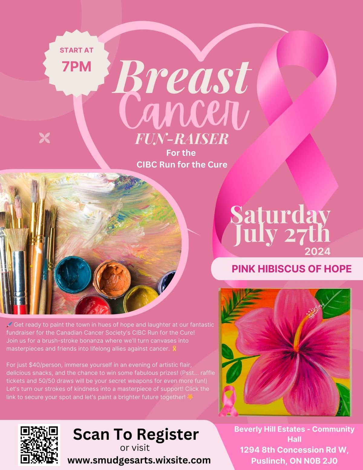 Breast Cancer FUN-Raiser Paint Night