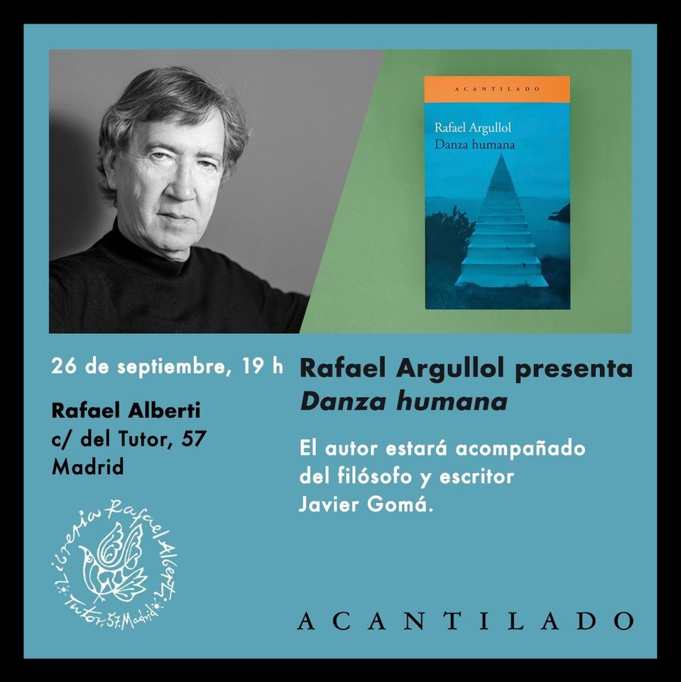 Rafael Argullol presenta \u00abDanza humana\u00bb en Madrid