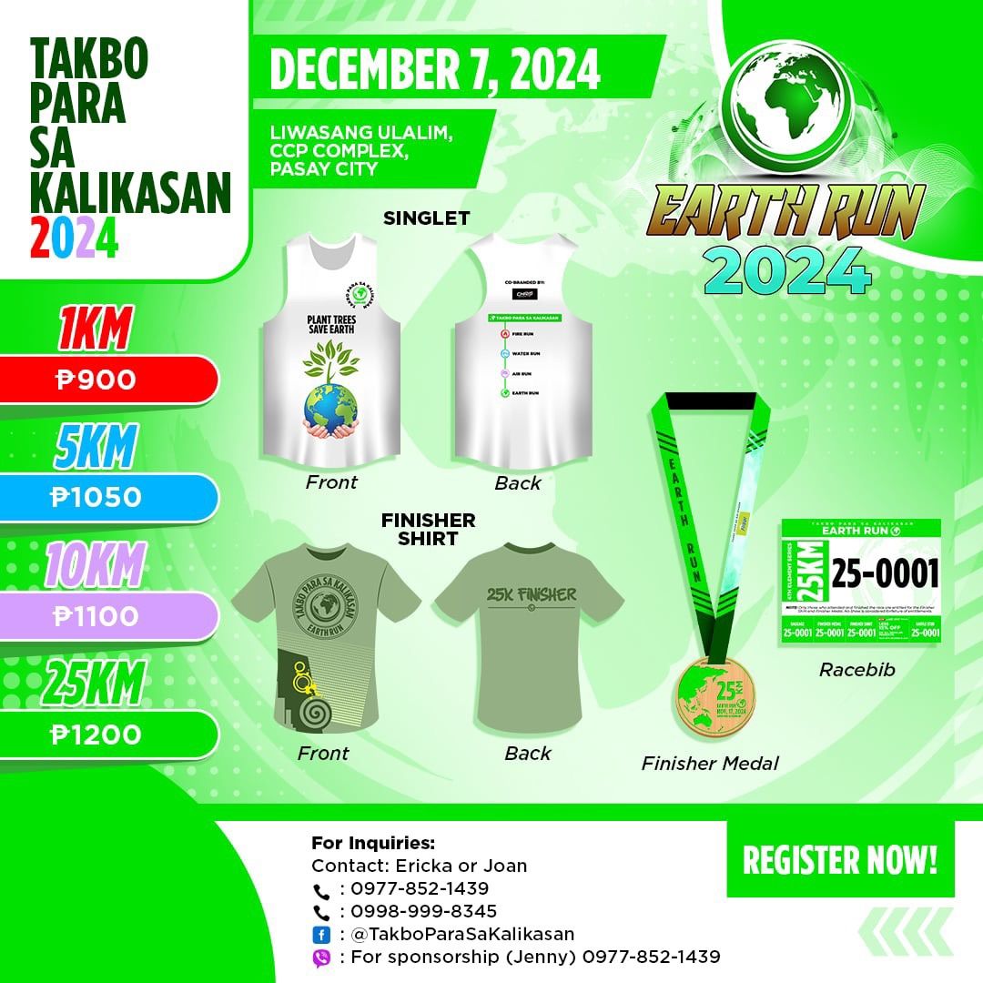 Takbo Para Sa Kalikasan: Earth Run 2024