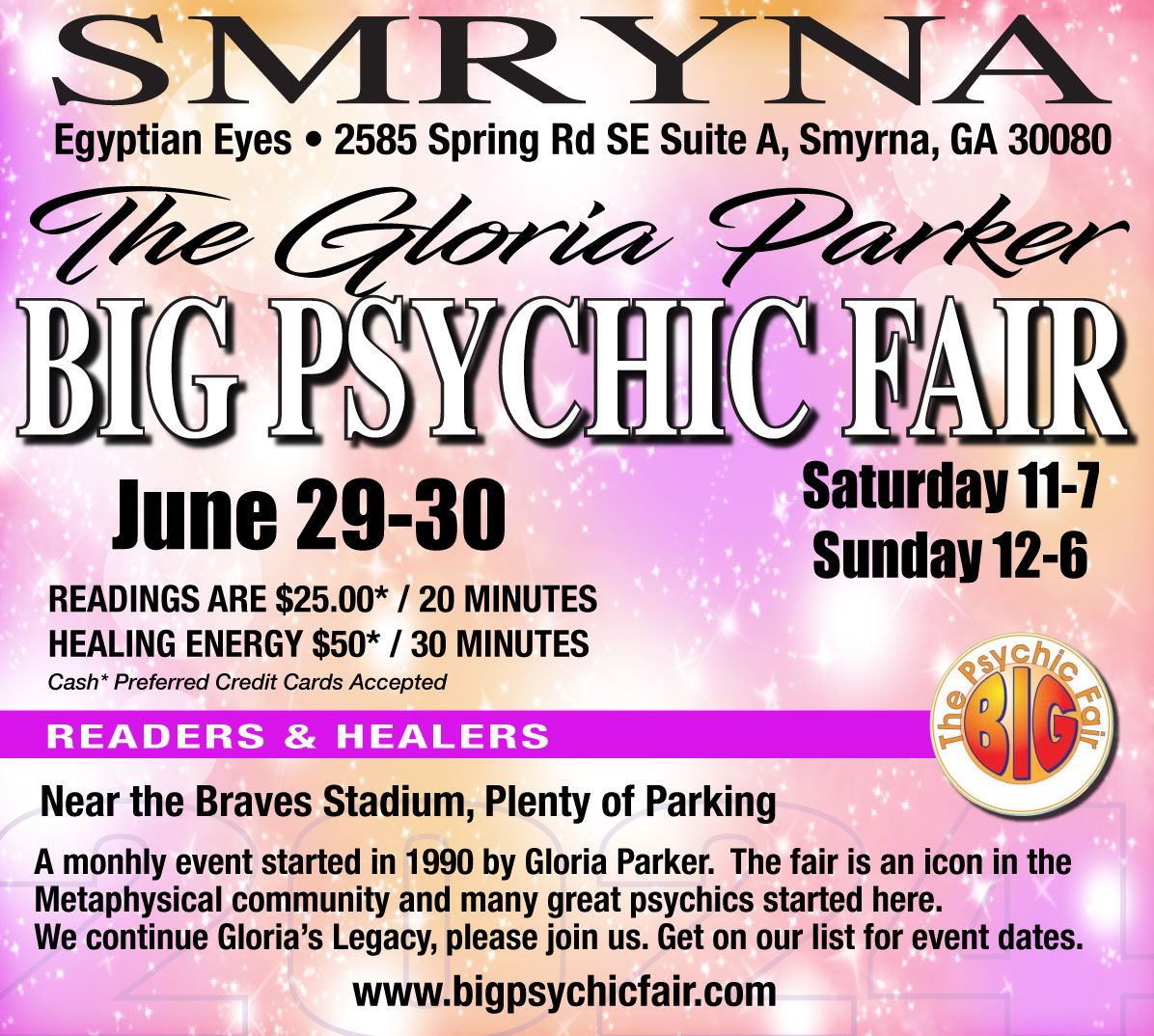 Smyrna,GA ~ Big Psychic Fair