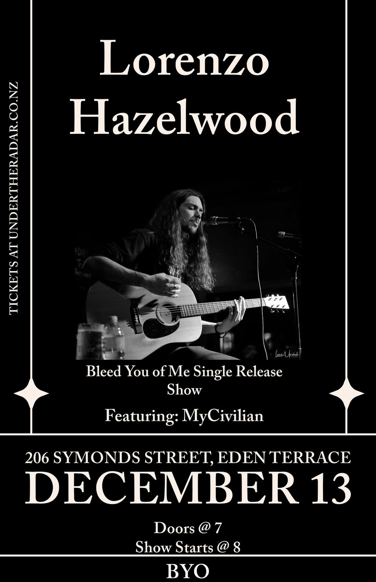 Lorenzo Hazelwood 'Bleed You Of Me' Single Release Show, Auckland