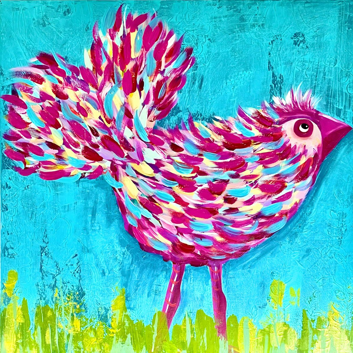 Quirky Colouful Bird Art Workshop