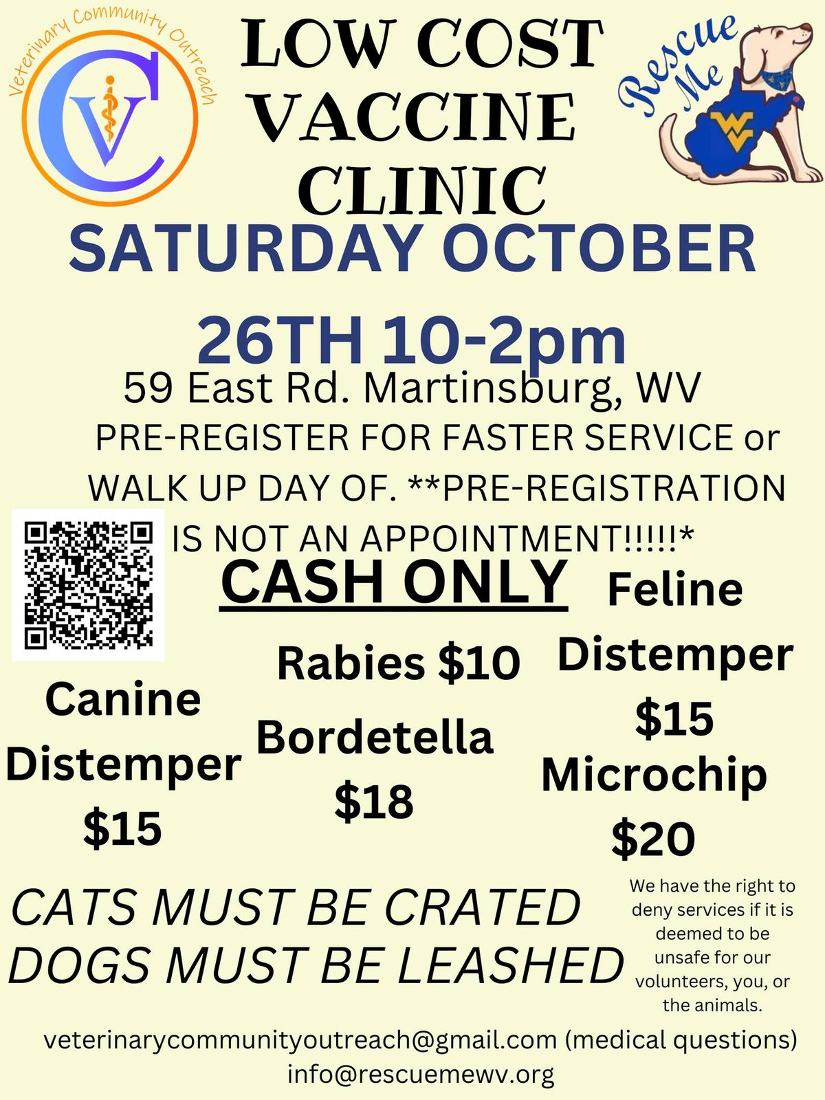 Low Cost Pet Vaccines Martinsburg