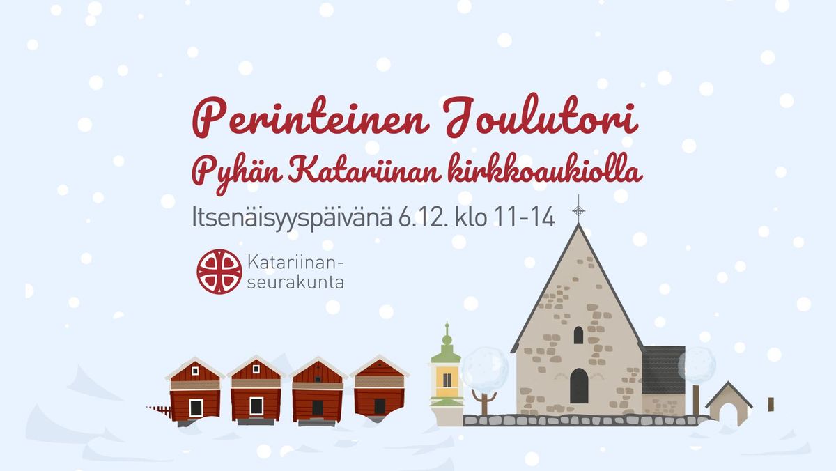 Perinteinen Joulutori Pyh\u00e4n Katariinan kirkkoaukiolla