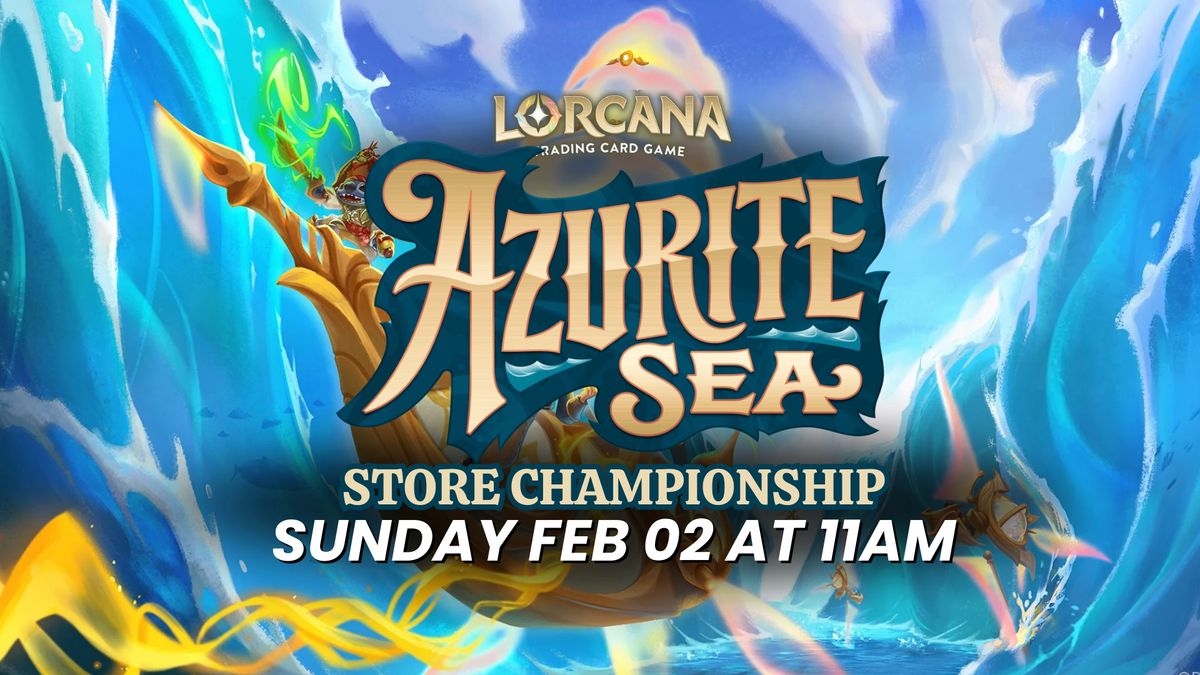 Disney Lorcana Azurite Sea Store Championship