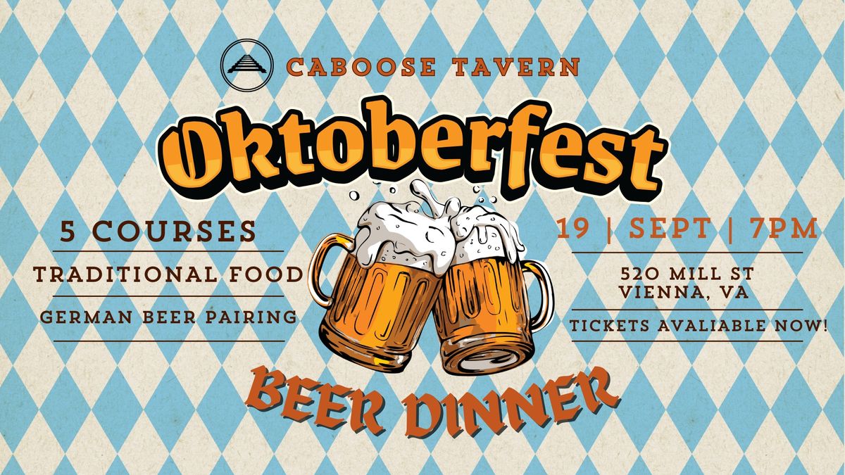 Caboose Tavern Oktoberfest Beer Dinner