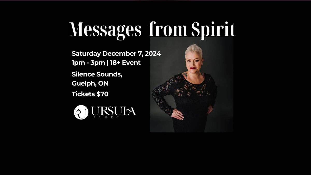 Messages from Spirit: An Afternoon with Ursula Darby