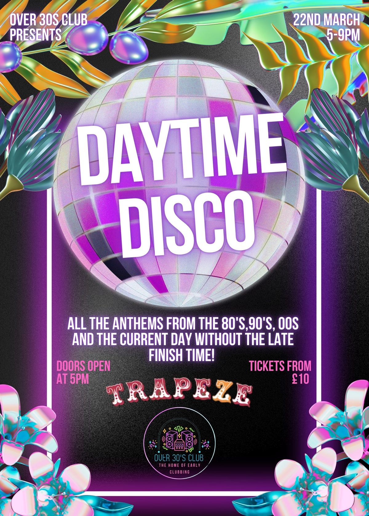 Over 30s Club Presents Daytime Disco - Shoreditch Launch Party 