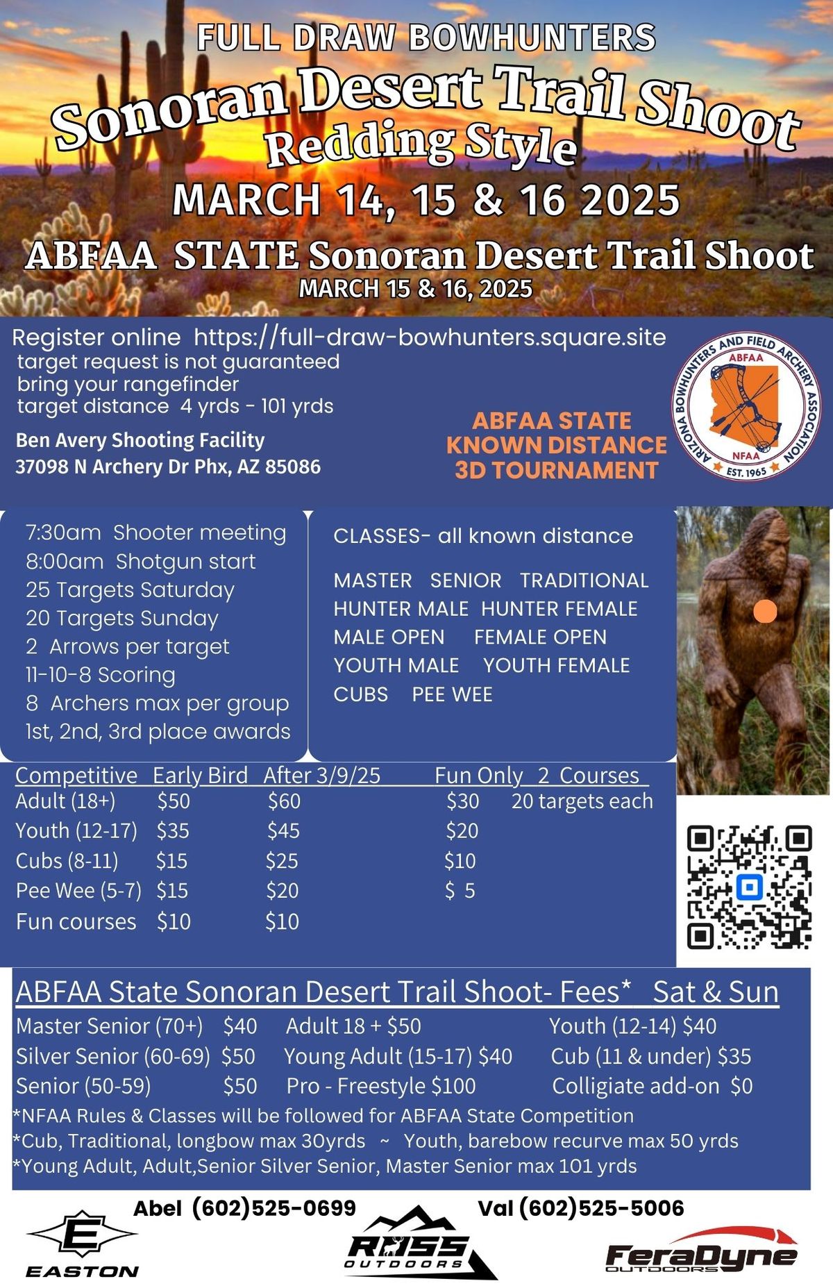 Sonoran Desert Trail Shoot & ABFAA State Trail Shoot