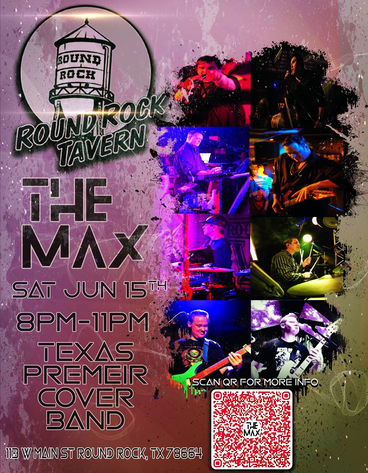 Round Rock's Rockin with The Max Saturday June 15th! 8pm to 11pm! Come out! Always a BLAST!