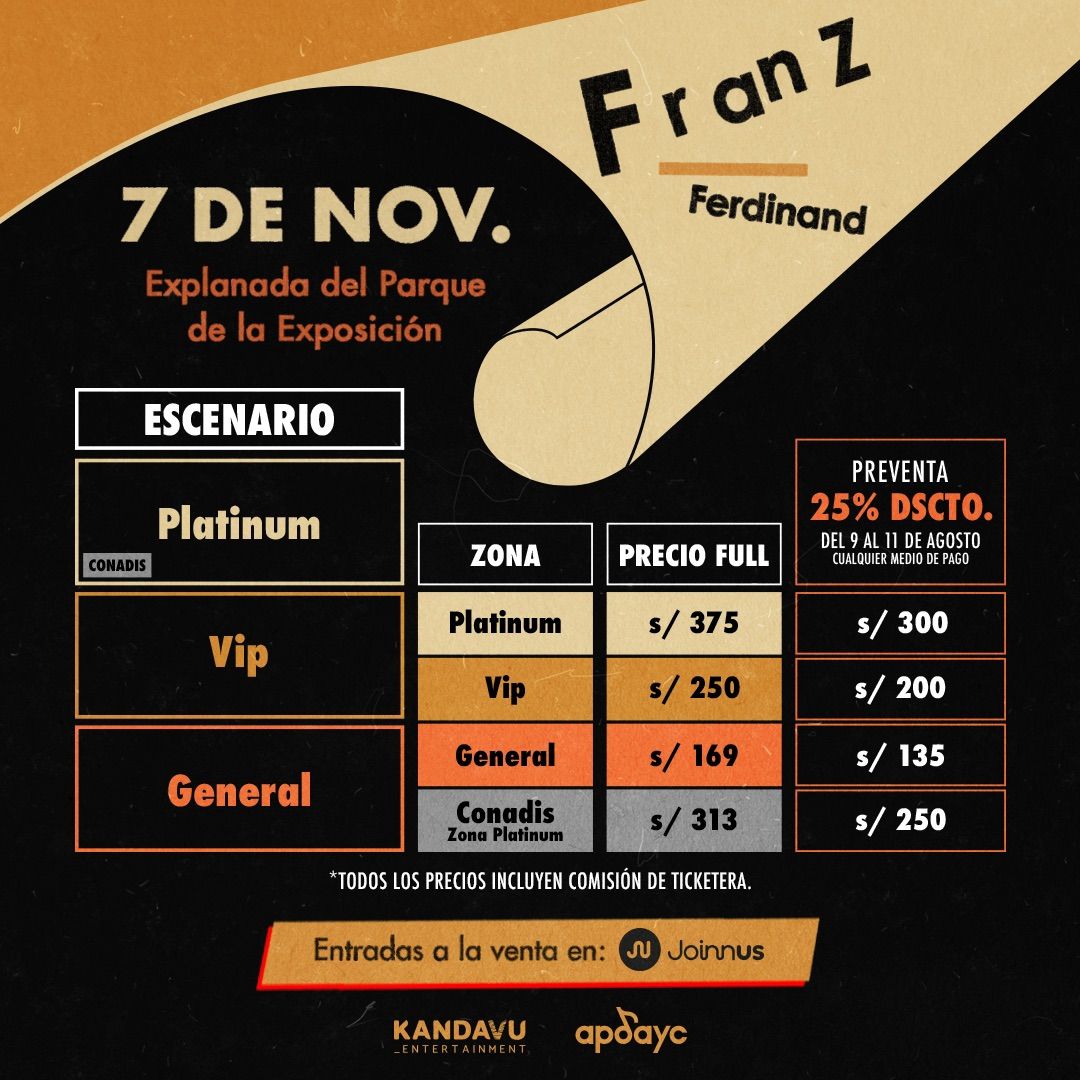 Franz Ferdinand en Lima