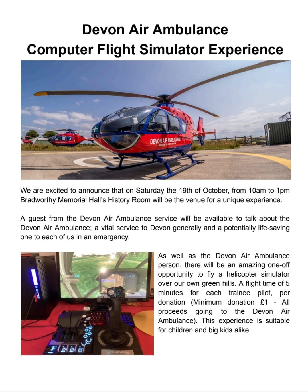 computer flight simulator experience 