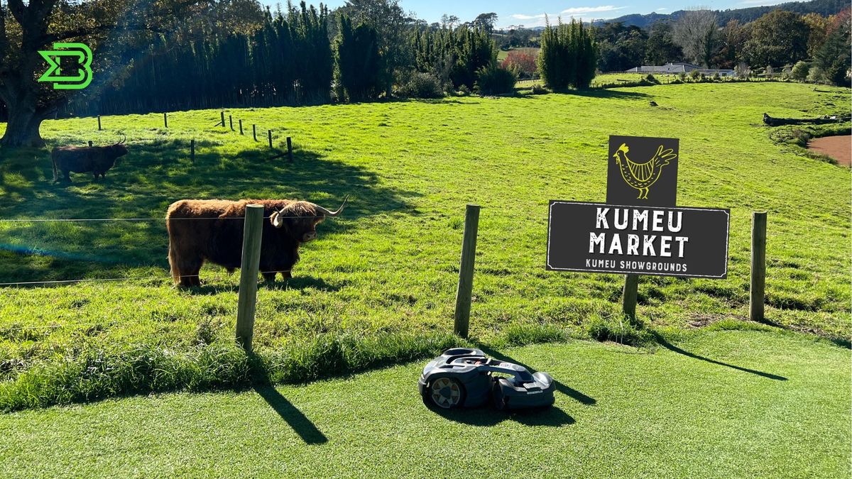 MowBot at Kumeu Market 