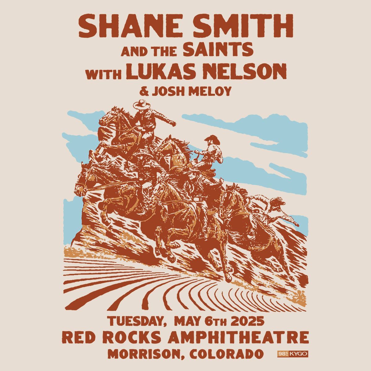 Shane Smith and The Saints with Josh Meloy and Lukas Nelson at Red Rocks Amphitheatre