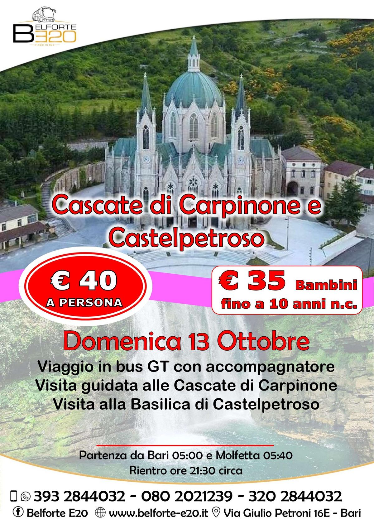 Cascate di Carpinone e Castelpetroso 13 Ottobre 2024 By BE20