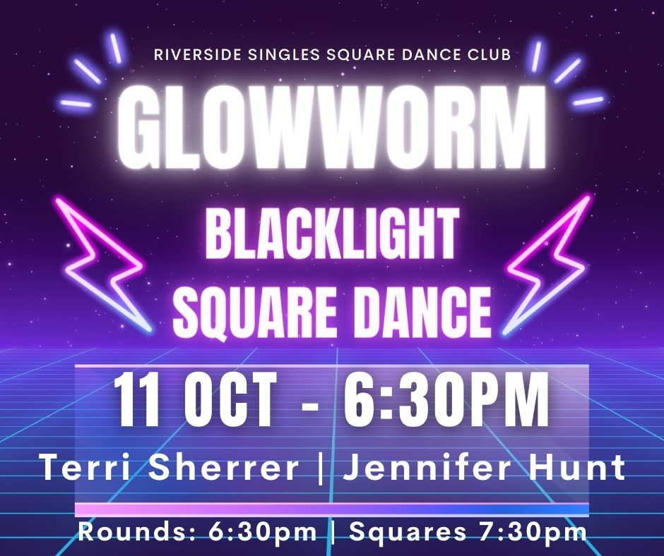 "Glowworm" Blacklight Square Dance with Rounds | Terri Sherrer, Jennifer Hunt