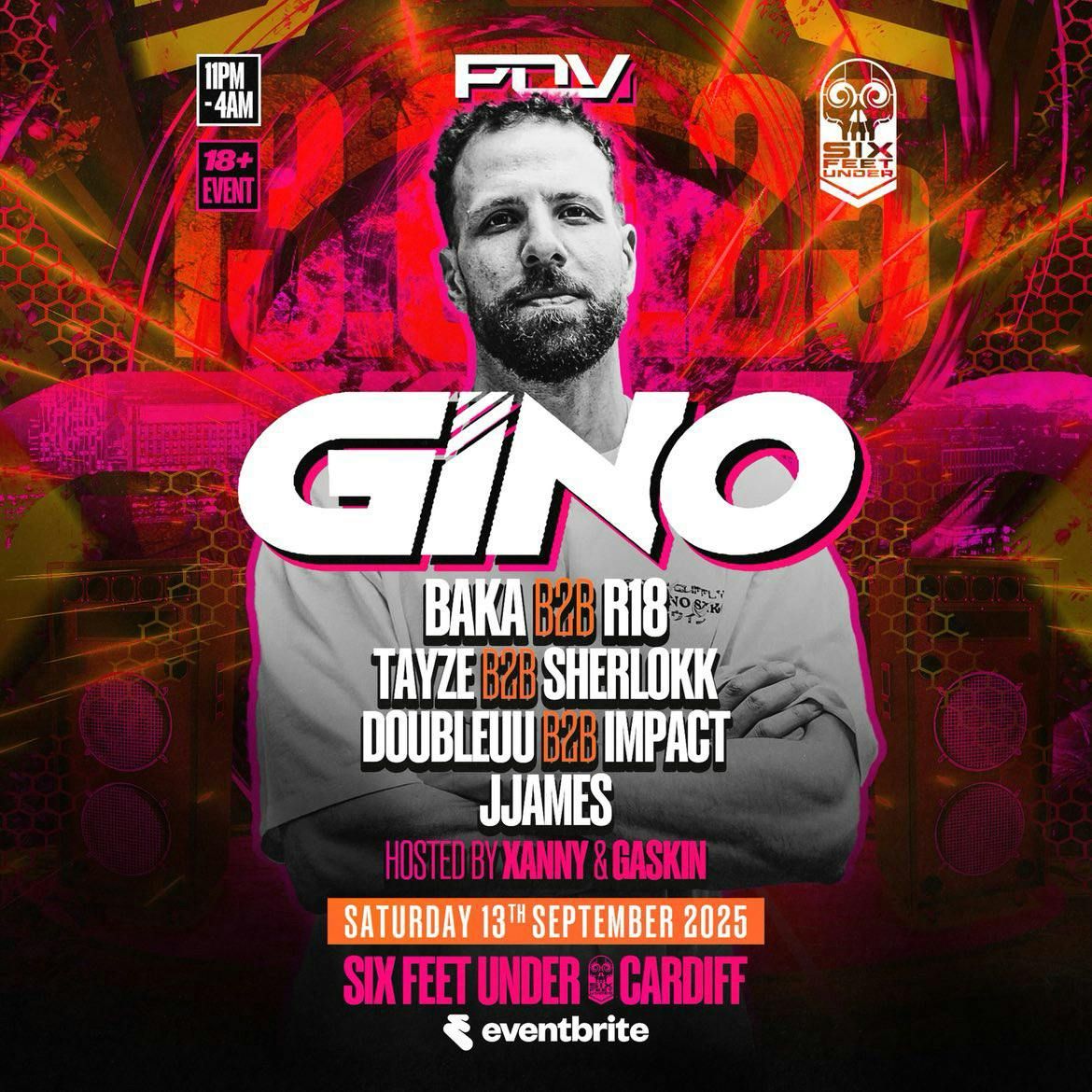 POV Audio X BunkHouse Presents: GINO @ Six Feet Under