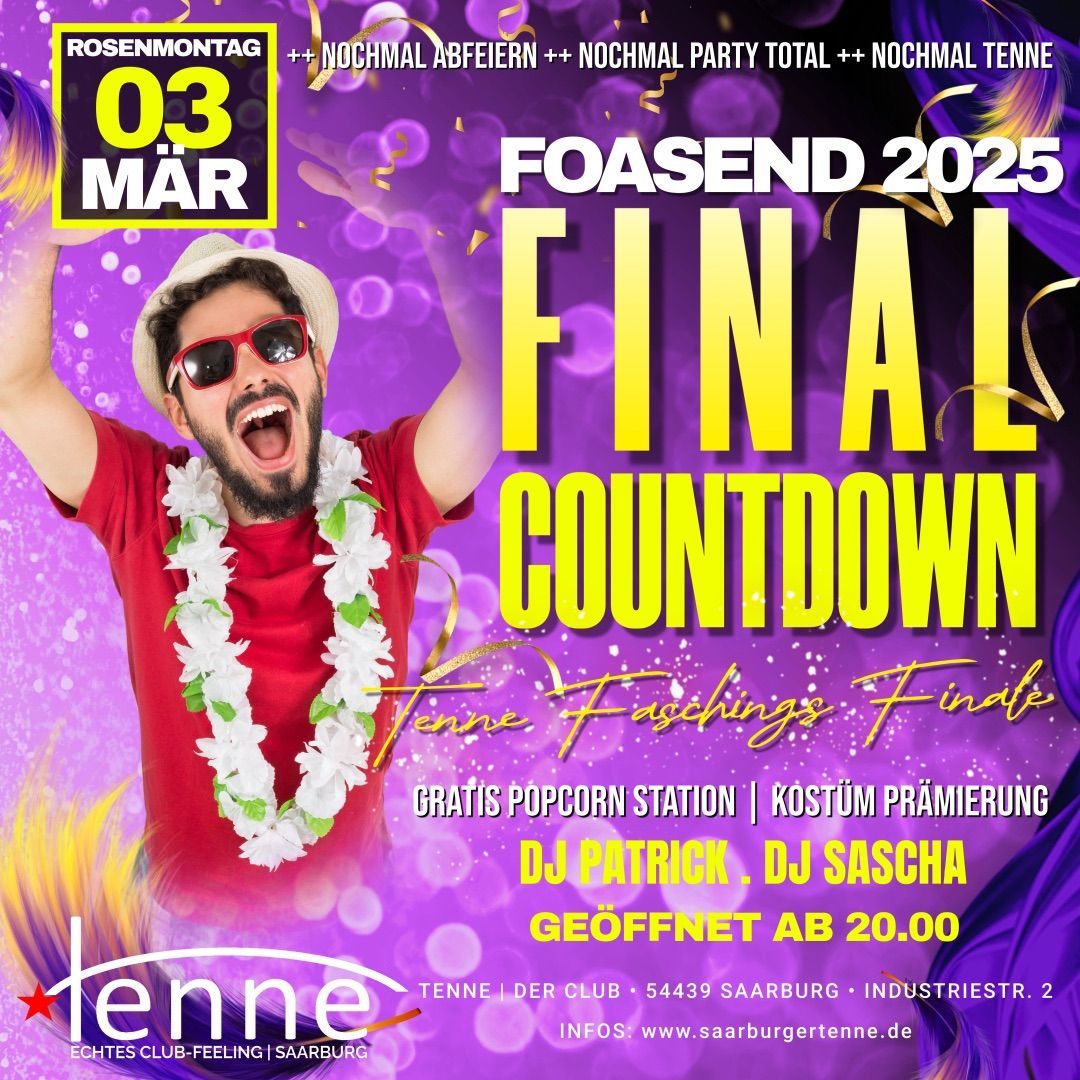 FINAL COUNTDOWN | ROSENMONTAG