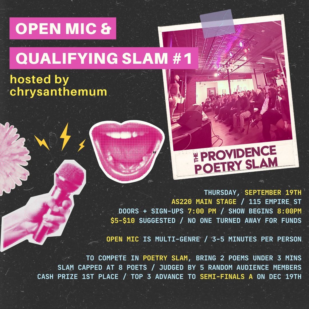 ProvSlam Open Mic and Poetry Slam! 