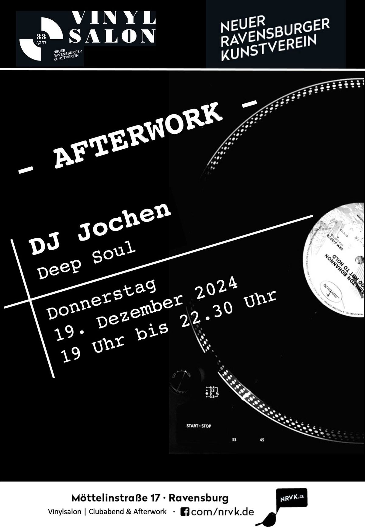 33 rpm\/Der Vinylsalon - Afterwork: DJ Jochen mit Deep Soul