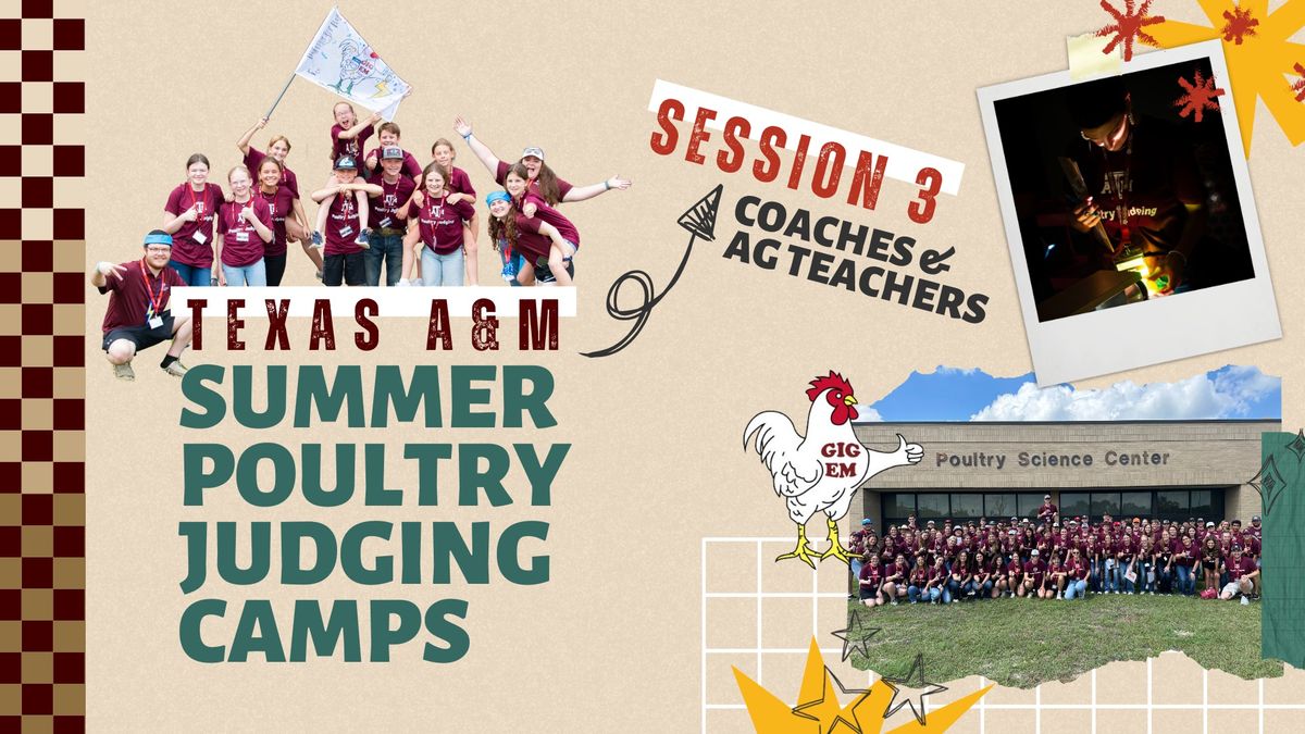 Poultry Judging Summer Camp: Session 3