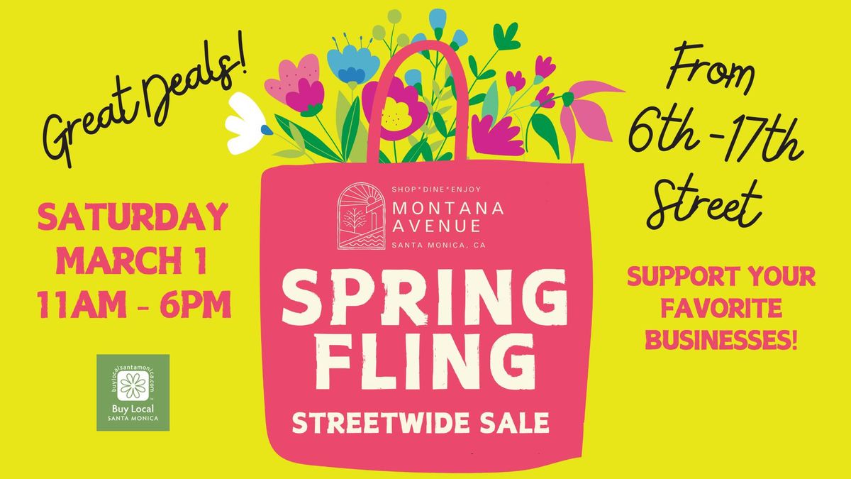 Spring Fling Event on Montana Avenue 