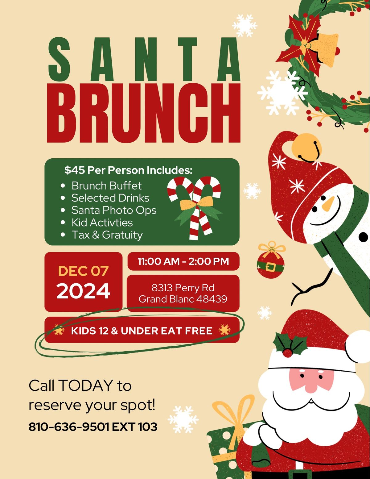 Santa Brunch at Atlas Valley