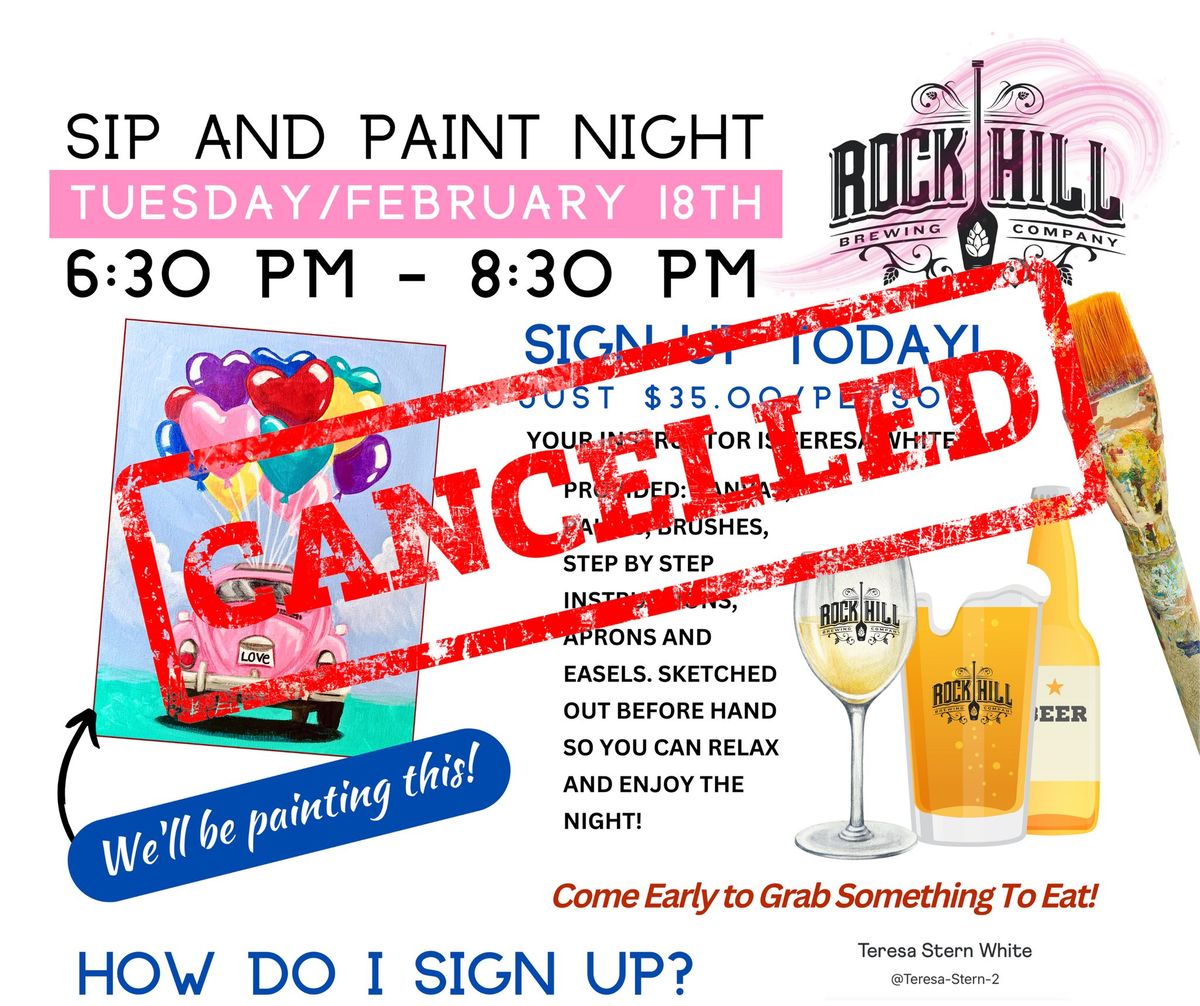 SIP & PAINT @Rock Hill Brewing Co.\/Downtown Rock Hill