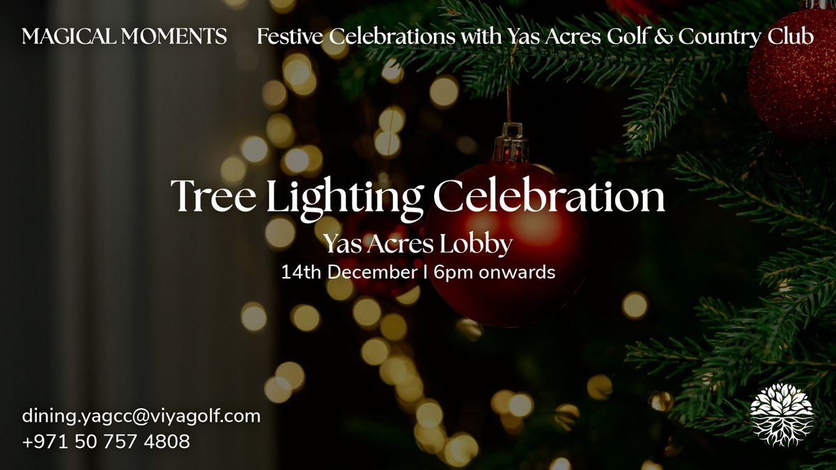 Christmas Tree Lighting at Yas Acres Golf & Country Club