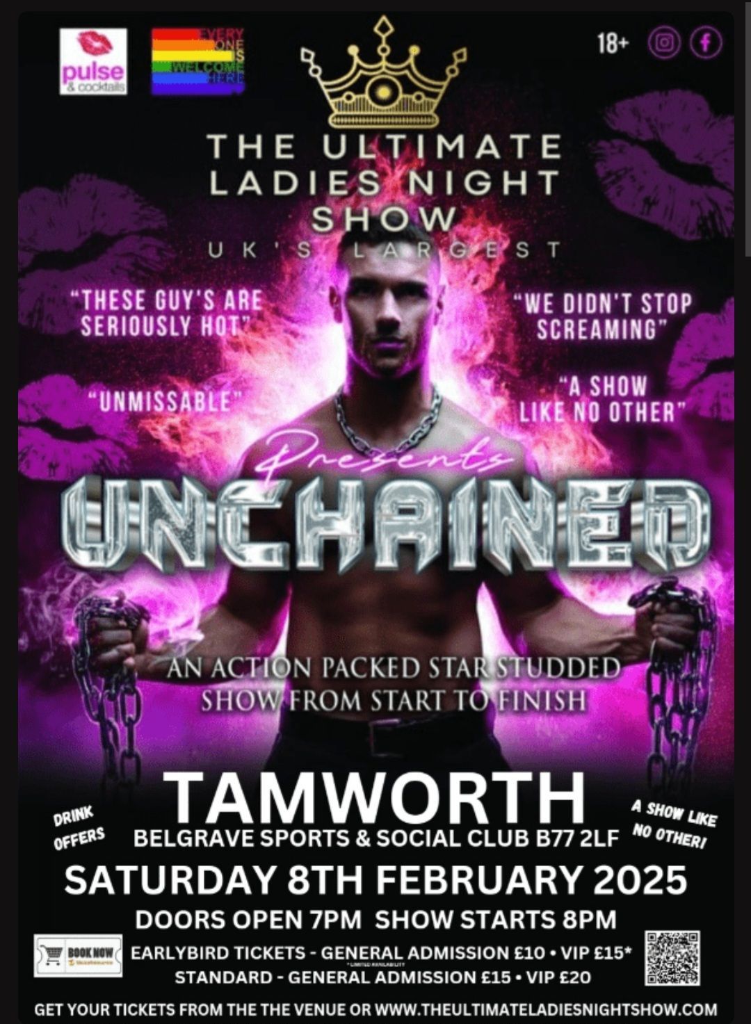 THE ULTIMATE LADIES NIGHT SHOW PRESENTS "UNCHAINED"