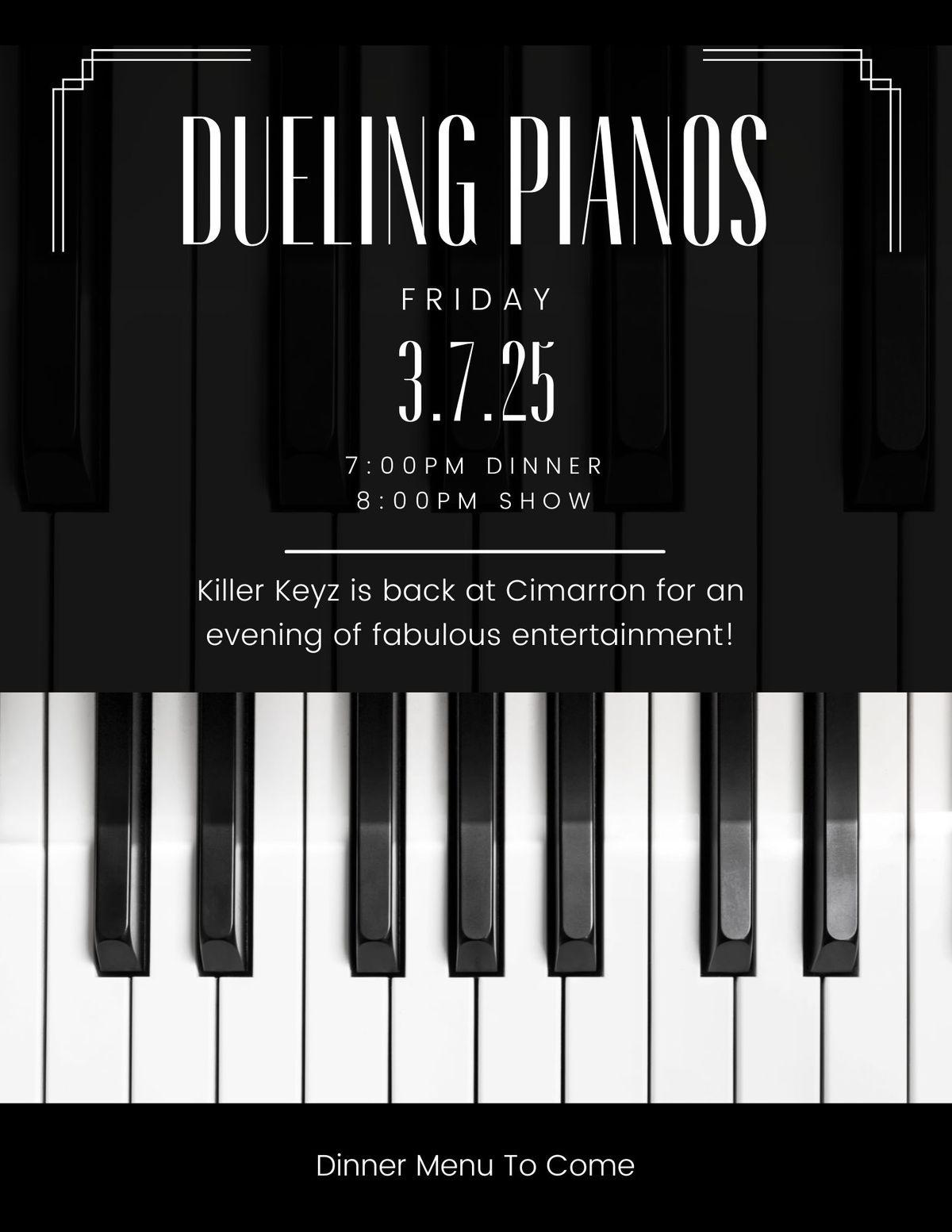 Dueling Pianos with Killer Keyz!\ud83c\udfb9