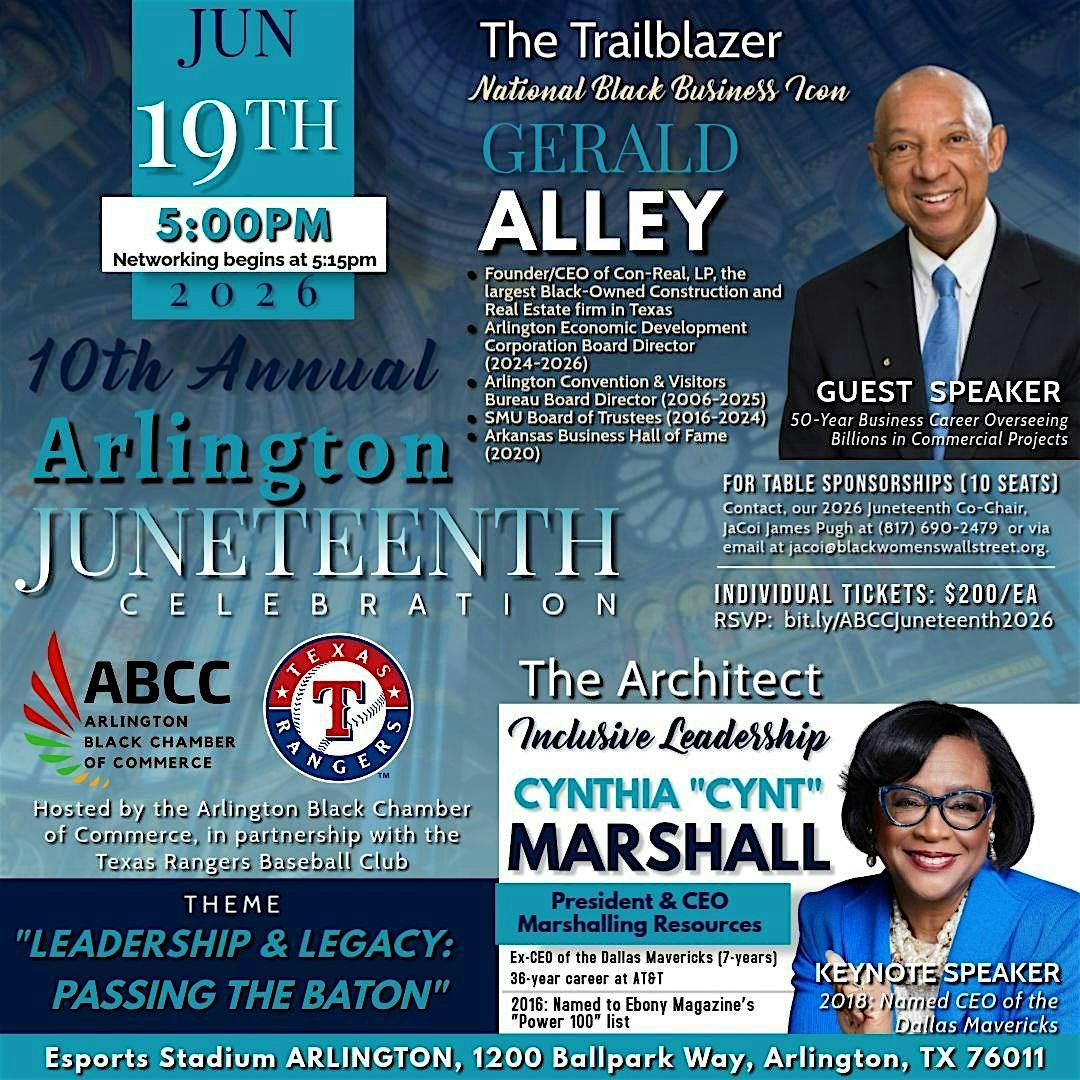 10TH ANNUAL ARLINGTON JUNETEENTH CELEBRATION