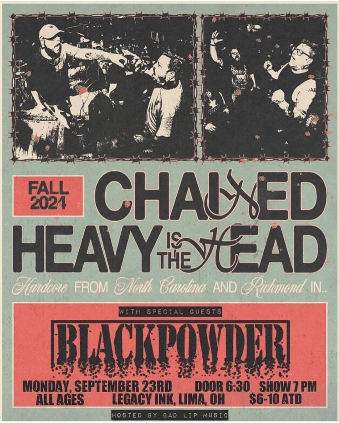 Chained and Heavy is the Head with special guest Blackpowder