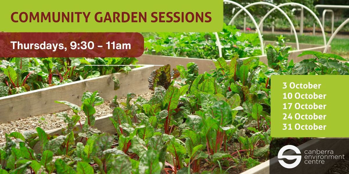 Weekly Community Garden Sessions