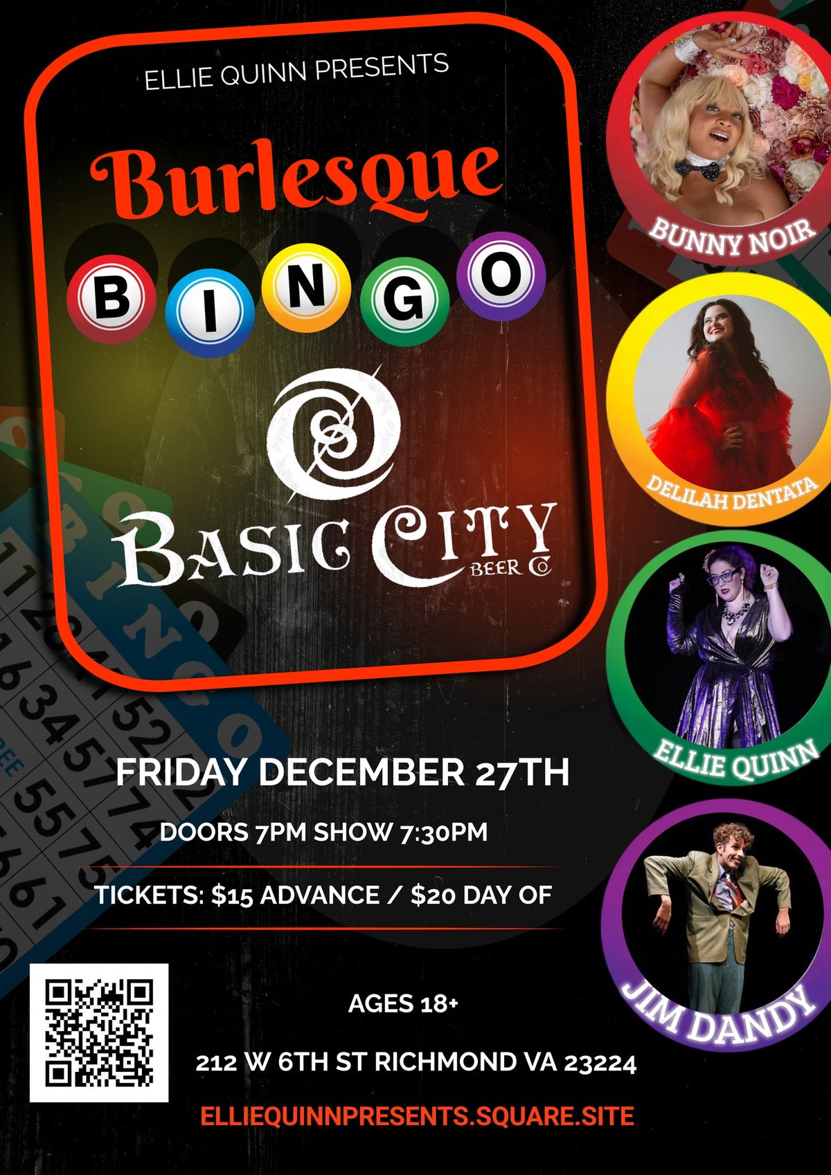 RVA Burlesque Bingo December