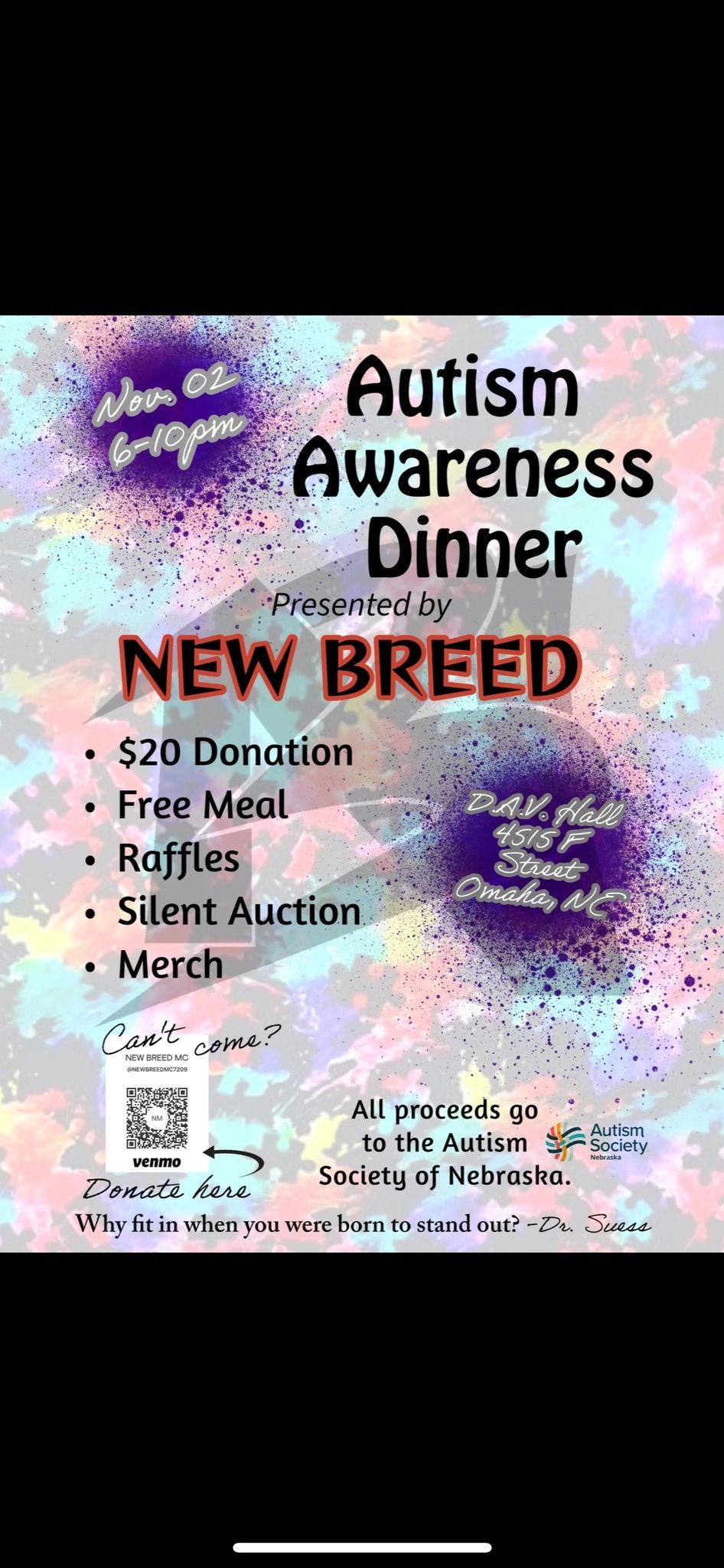 Autism Awareness Dinner