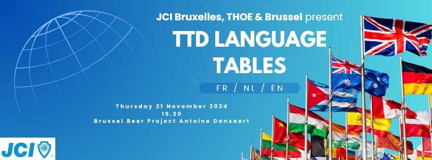 JCI BXL present TTD LANGUAGE TABLES