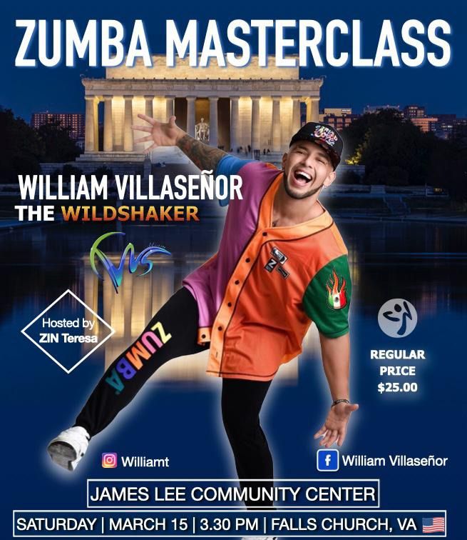 ZJ WILLIAM VILLASE\u00d1OR - MEXICO \ud83c\uddee\ud83c\uddf9| ZUMBA MASTERCLASS | FALLS CHURCH, VA