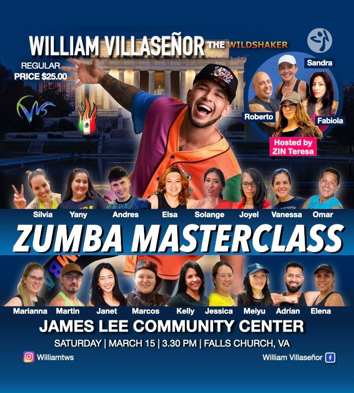 ZJ WILLIAM VILLASE\u00d1OR - MEXICO \ud83c\uddee\ud83c\uddf9| ZUMBA MASTERCLASS | FALLS CHURCH, VA