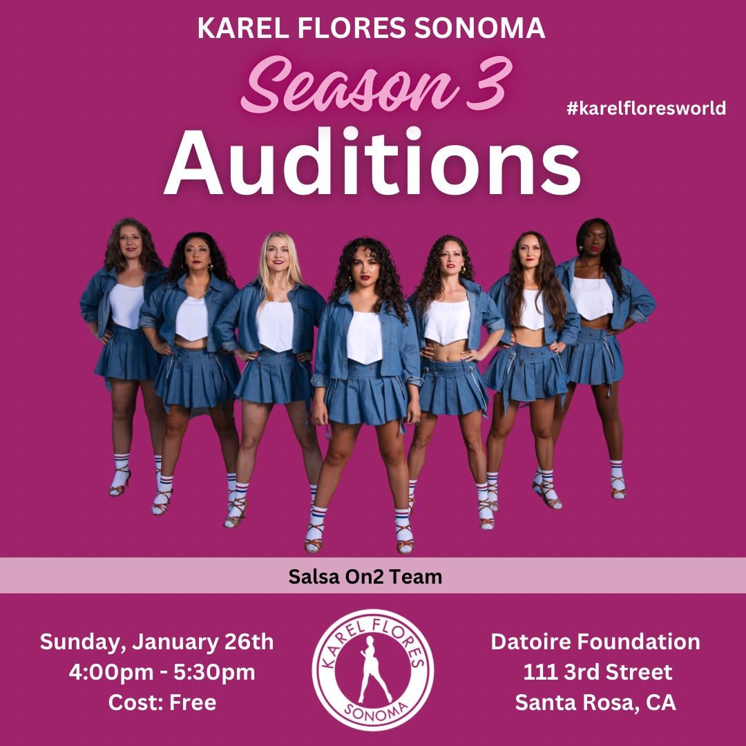 Karel Flores Sonoma Season 3 Auditions