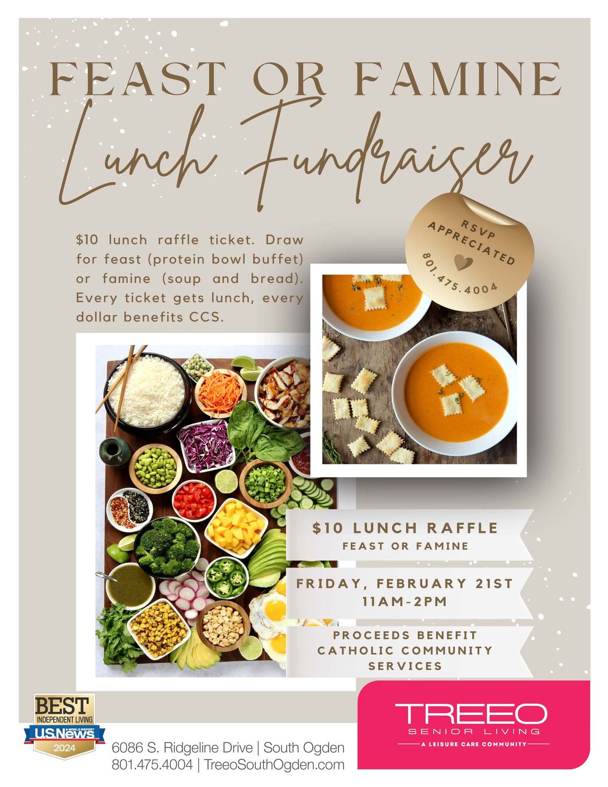 Feast or Famine Lunch Fundraiser