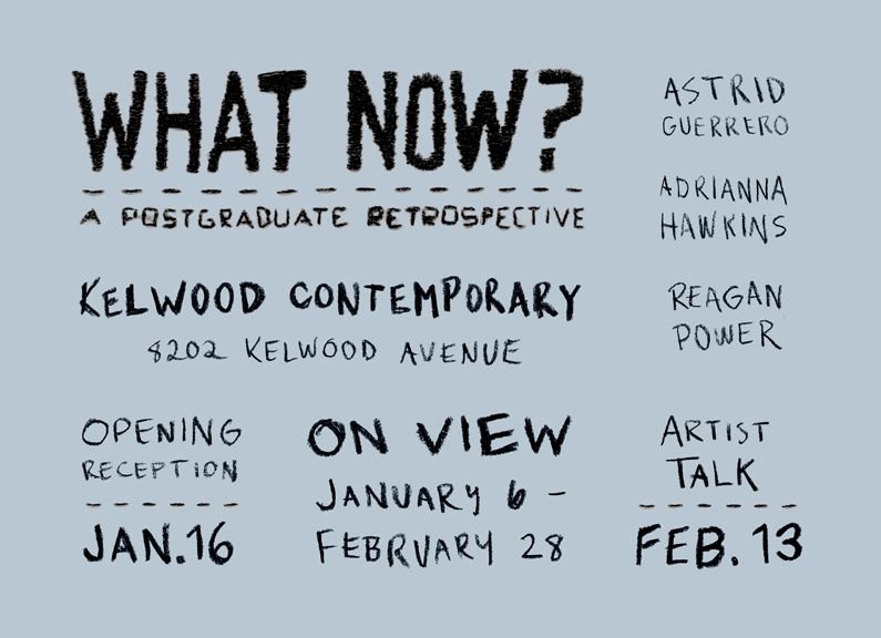 Artist Talk- WHAT NOW? 