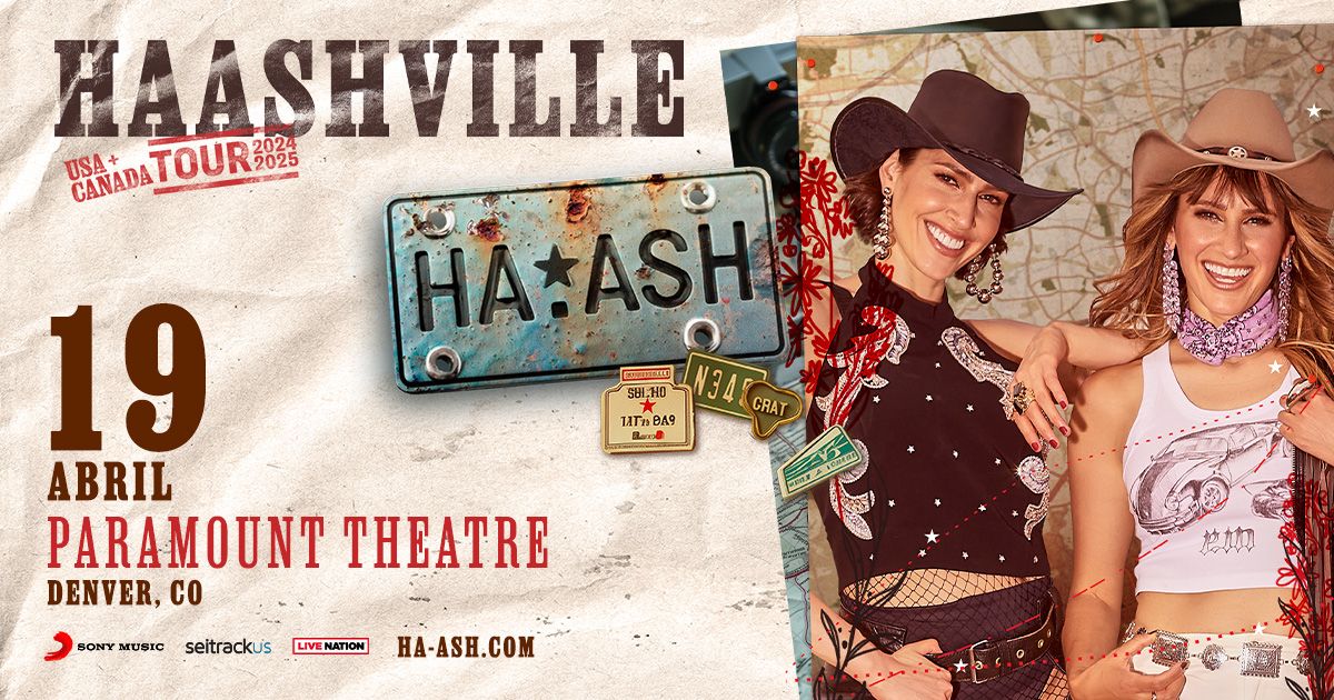 Ha*Ash - HAASHVILLE Tour USA + Canada 2024 2025