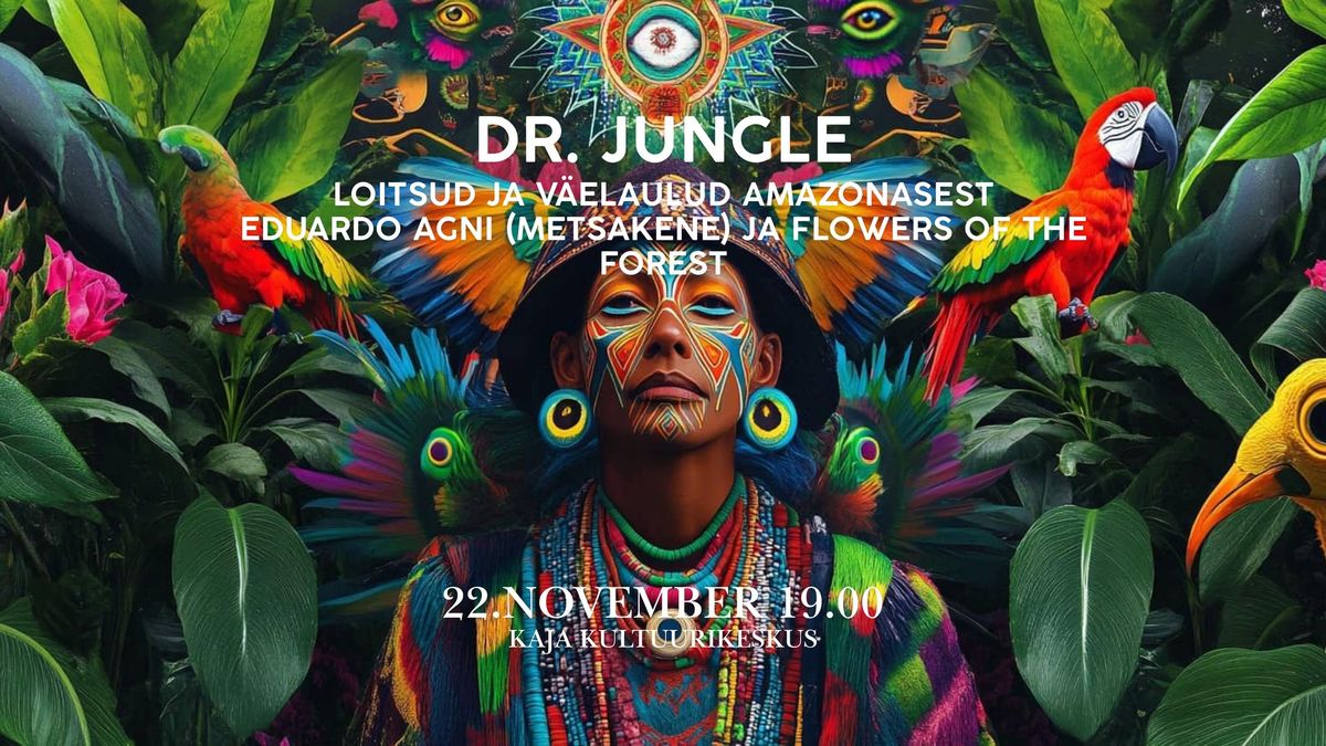 Dr. Jungle concert with Eduardo Agni and Flowers of the Forest 