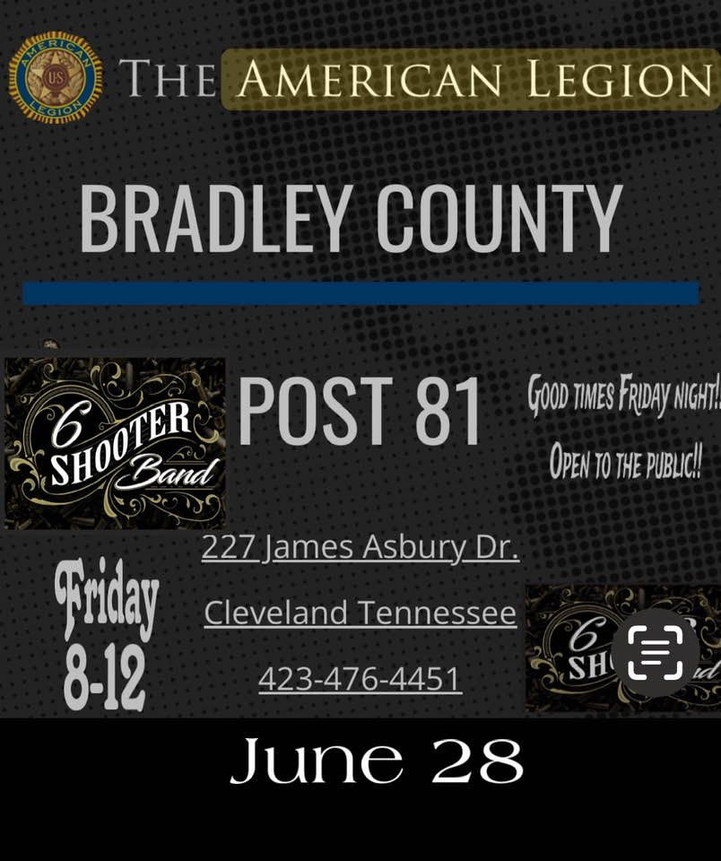  AMERICAN LEGION BRADLEY COUNTY GooD TIMES FRIDAY NIGHT!