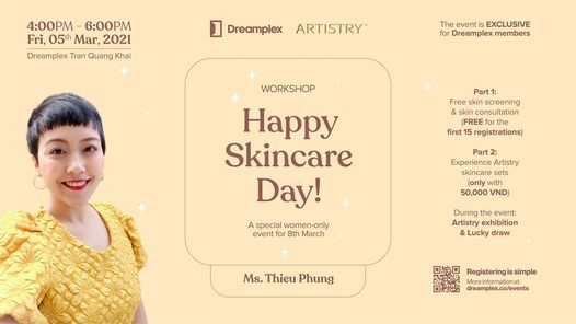 [Women only] Workshop: Happy Skincare Day! [Artistry]