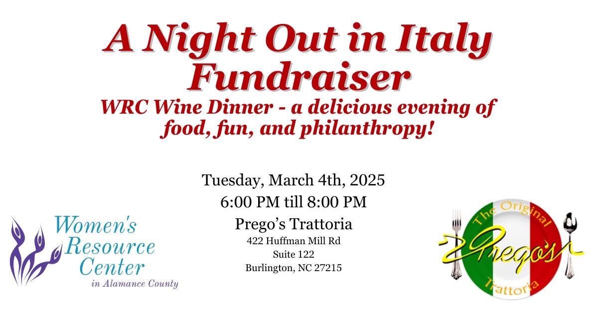 A Night Out in Italy Fundraiser