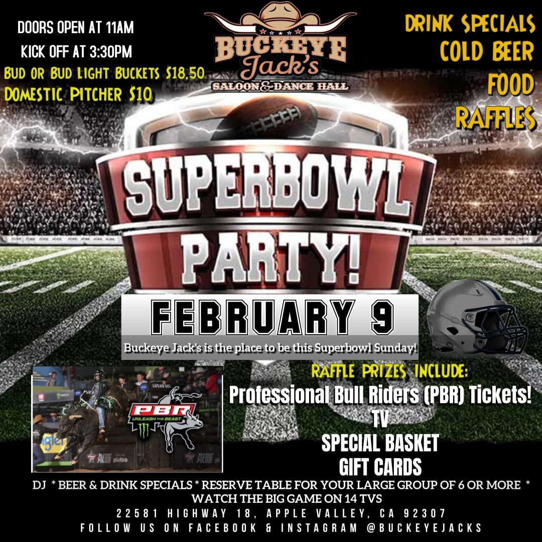 SUPERBOWL PARTY at Buckeye Jack\u2019s Saloon! 