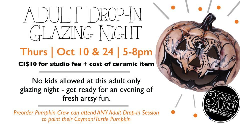 Adult Drop In Studio | Pumpkin Painting Session | 5-8pm