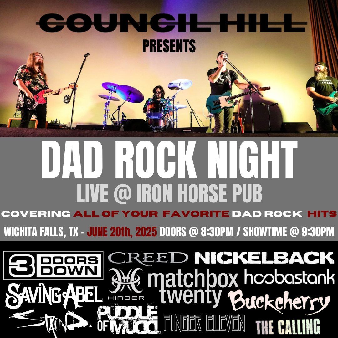 "DAD ROCK NIGHT" in Wichita Falls, TX W\/ TBA 